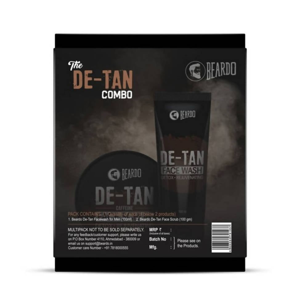 Beardo De-Tan Face Wash And De-Tan Face Scrub Combo Gift Box - Distacart