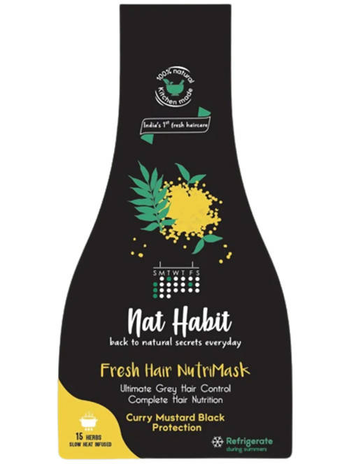 Nat Habit Curry Mustard Block Protection Fresh Hair Nutri Mask - Distacart