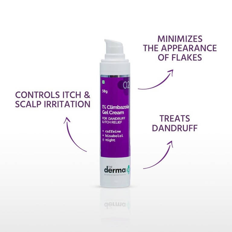 The Derma Co 1% Climbazole Gel Cream Anti Dandruff & Itch Relief