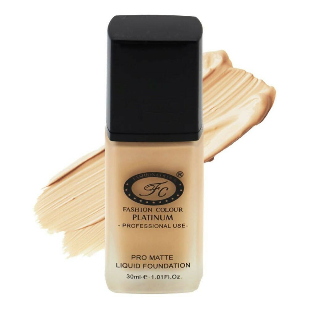 Fashion Colour Pro Matte Liquid Foundation-Ivory (Fair Skin Tone) - Distacart