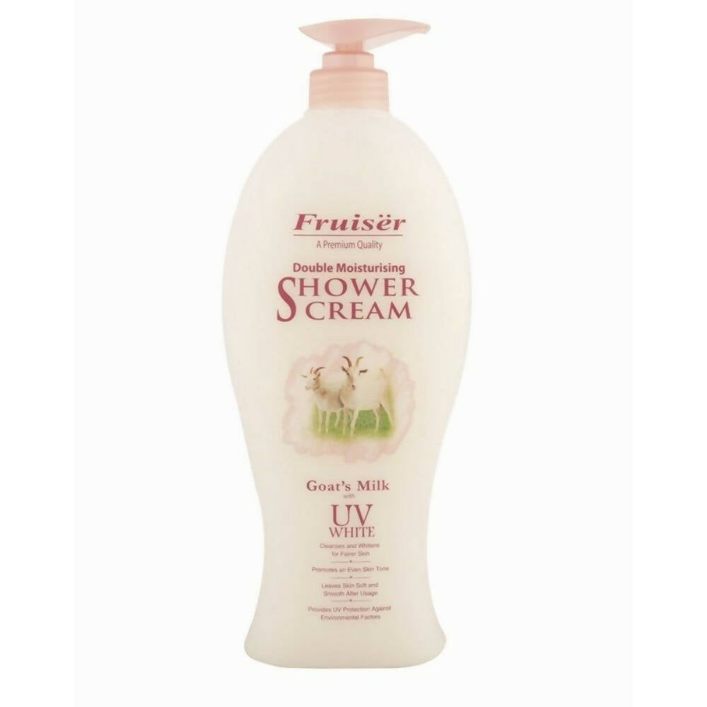 Fruiser Double Moisturizing Shower Cream Goat's Milk With UV White - Distacart
