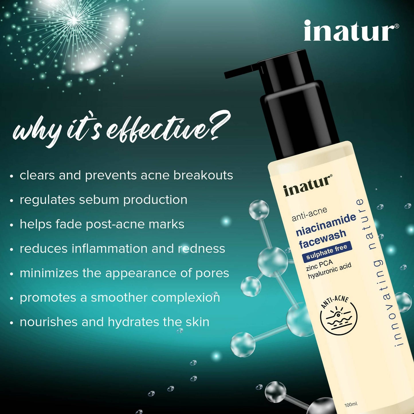 Inatur Niacinamide Face Wash - Distacart