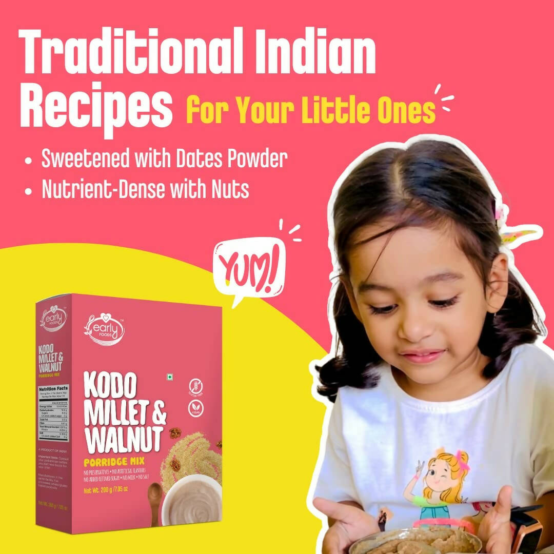 Early Foods Kodo Millet & Walnut Porridge Mix - Distacart