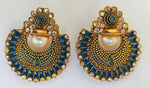 Thumbnail for Blue Enamel Fashion Earrings - Distacart