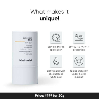 Minimalist SPF 50 Sunscreen Stick - Distacart