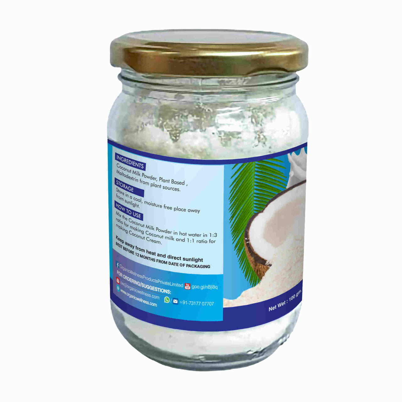 Organic Wellness Coconut Milk Powder - Distacart