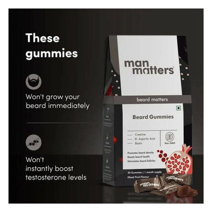 Man Matters Beard Growth Gummies - Distacart