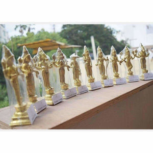 Dasavathara 10 Avathara's of Lord Vishnu-Brass Statue Set - Distacart