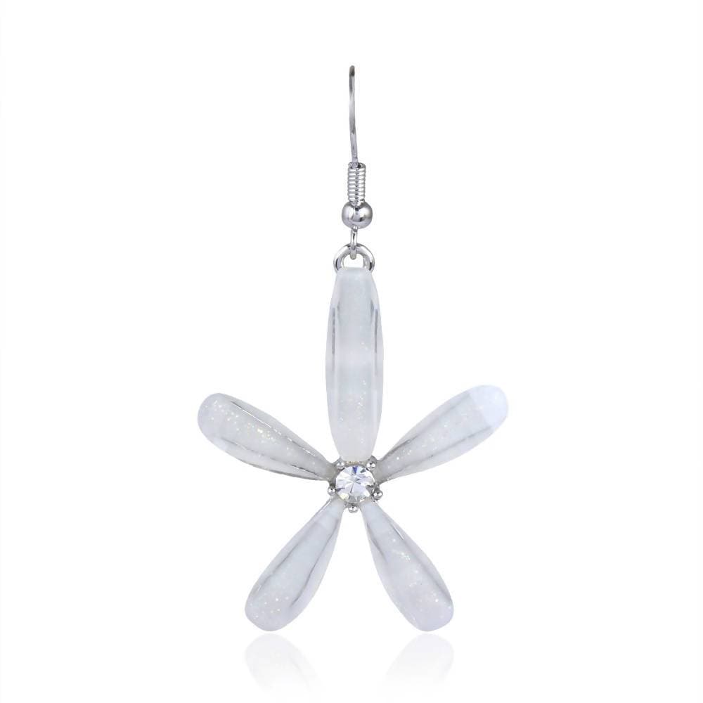 Trendoo Jewelry Gold Plated Stylish Fancy Party Wear White Drops