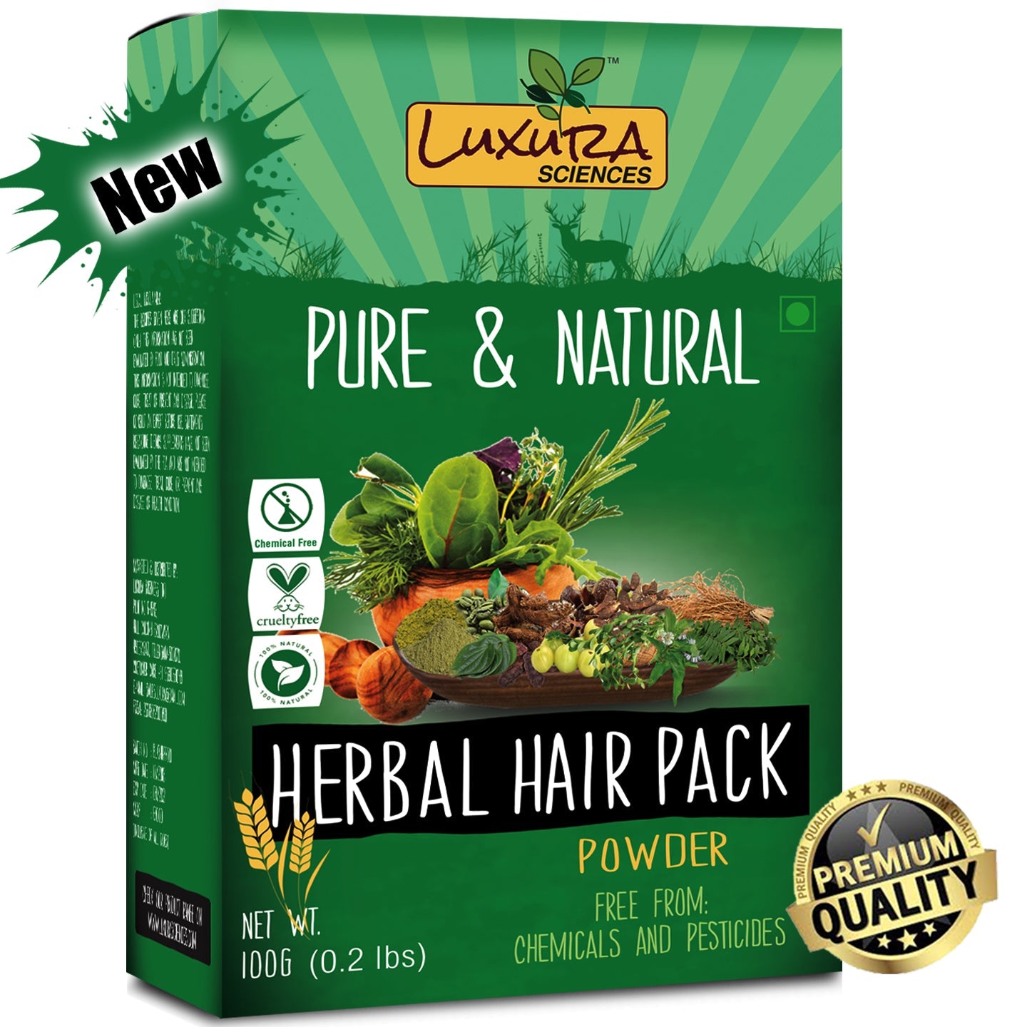Luxura Sciences Natural Hair Pack For Dry Hair - Distacart