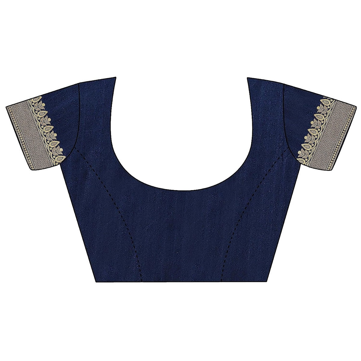 Vamika Navy Banarasi Jacquard Weaving Saree - Distacart