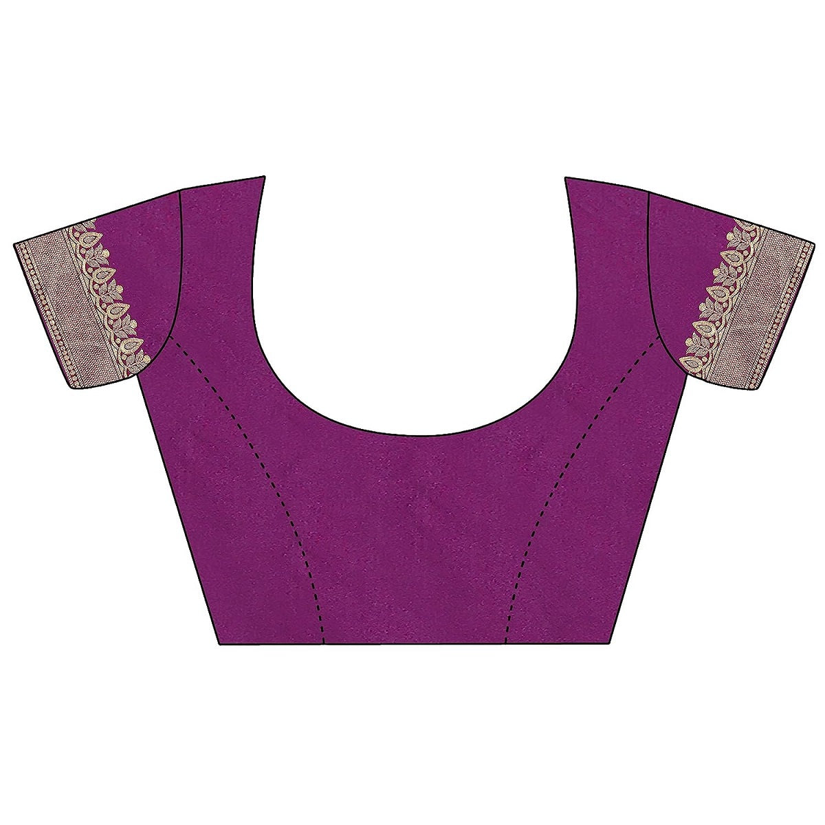 Vamika Purple Banarasi Jacquard Weaving Saree - Distacart