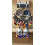 Thumbnail for Mirror Earrings with Hanging Jhumki Alloy Drops And Danglers