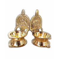 Thumbnail for Kamakshi Diya Lamp / Kamakshi Deepam - 1 Pair - Distacart