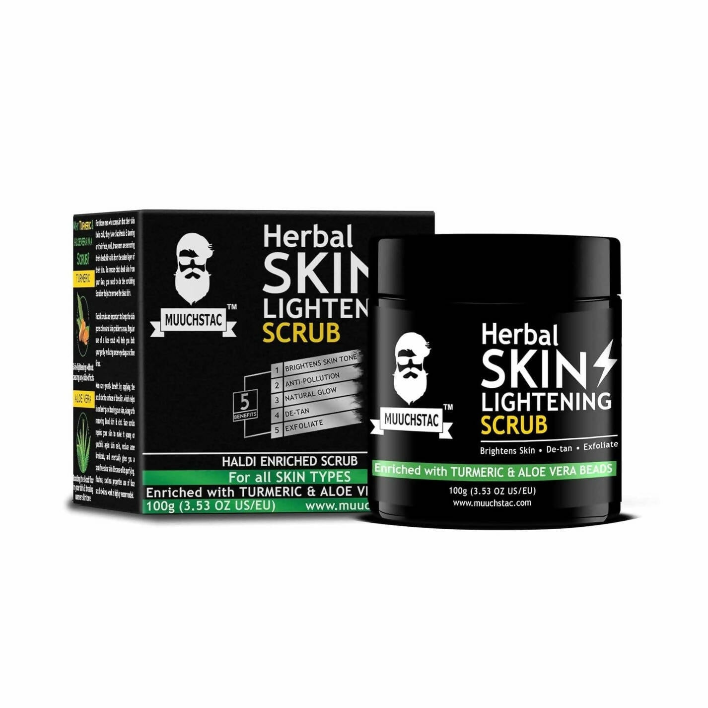 Muuchstac Herbal Skin Lightening Scrub - Distacart