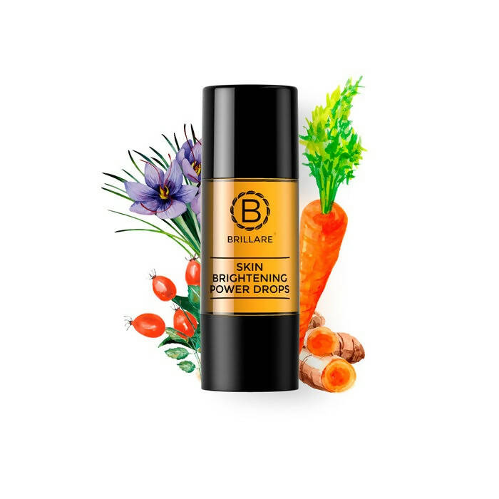 Brillare Skin Brightening Power Drops Natural Face Serum - Distacart