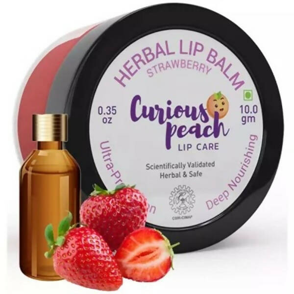 Curious Peach Herbal Lip Balm Strawberry - Distacart