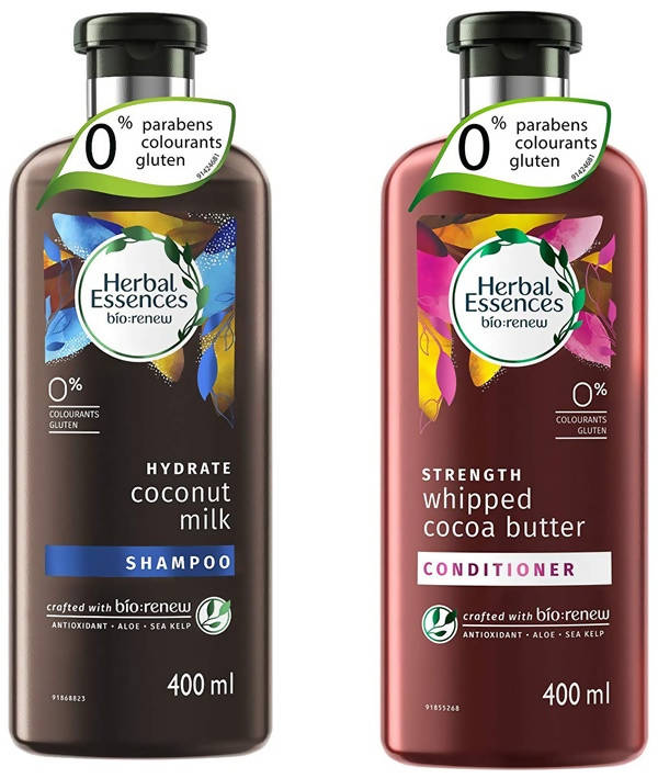 Herbal Essences Coconut Milk Shampoo with Whipped Cocoa Butter Conditioner Combo