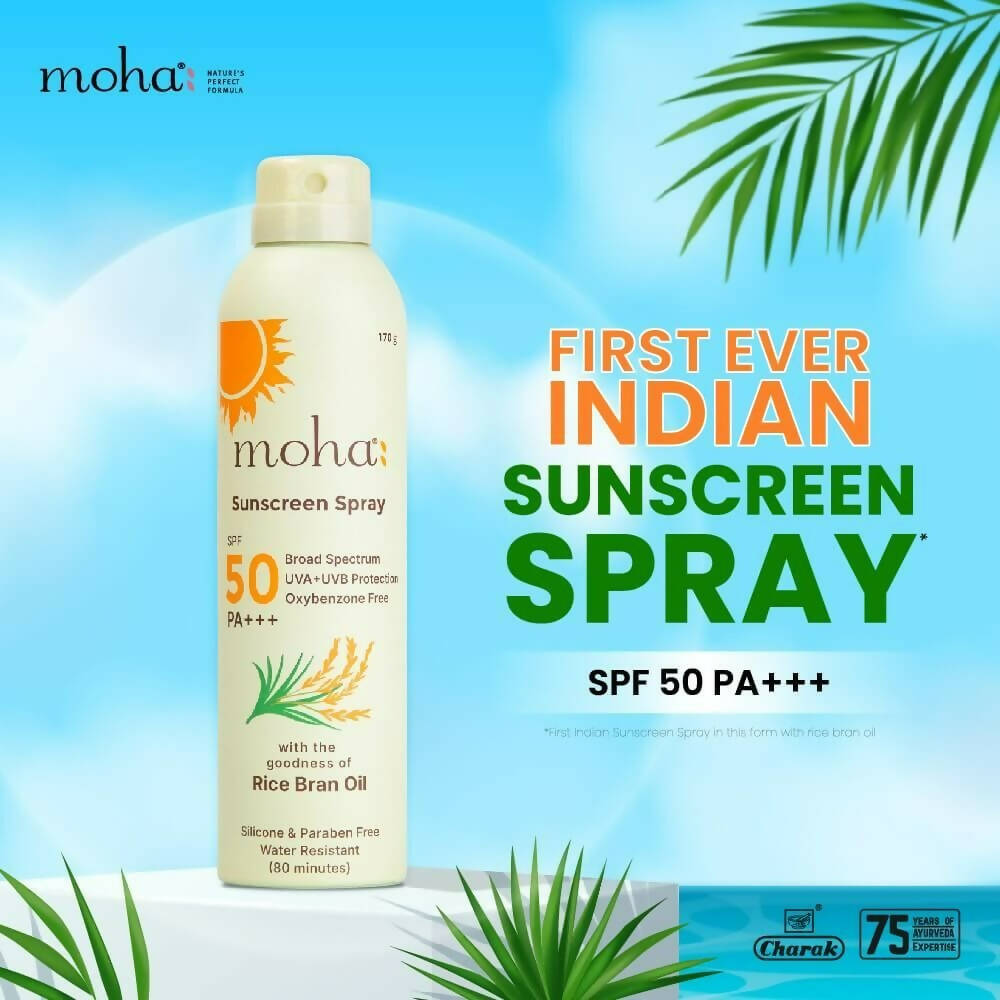 Moha Sunscreen Spray SPF50 UVA+ UVB PA - Distacart