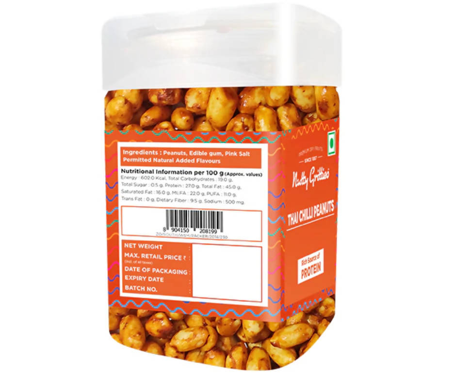 Nutty Gritties Thai Chilli Peanuts - Distacart