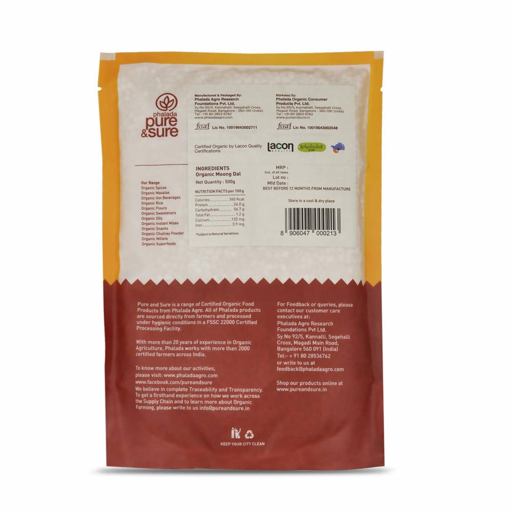Pure & Sure Moong Dal Traditional Organic Pulses online
