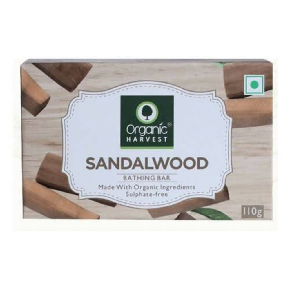 Organic Harvest Sandalwood Bathing Bar 110Gm