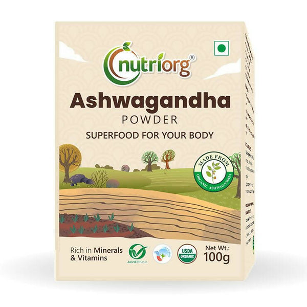 Nutriorg Certified Organic Ashwagandha Powder - Distacart