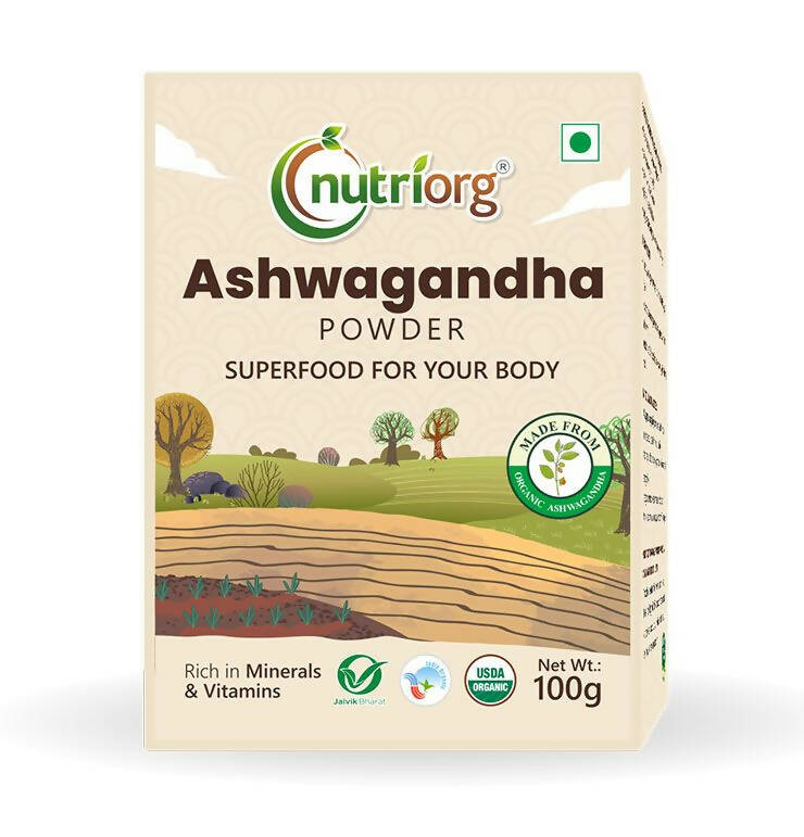 Nutriorg Certified Organic Ashwagandha Powder - Distacart