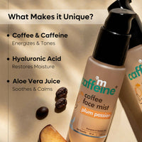 Thumbnail for mCaffeine Plum Passion Hydrating Coffee Face Mist - Distacart