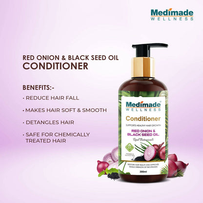 Medimade Wellness Red Onion and Black Seed Hair Conditioner - Distacart