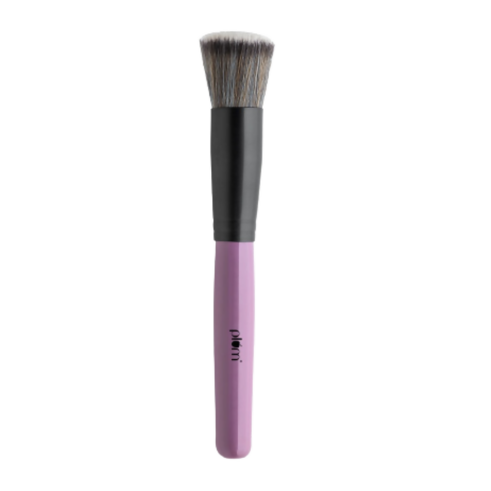Plum Soft Blend Foundation Brush Easy Pick-up 01 - Distacart