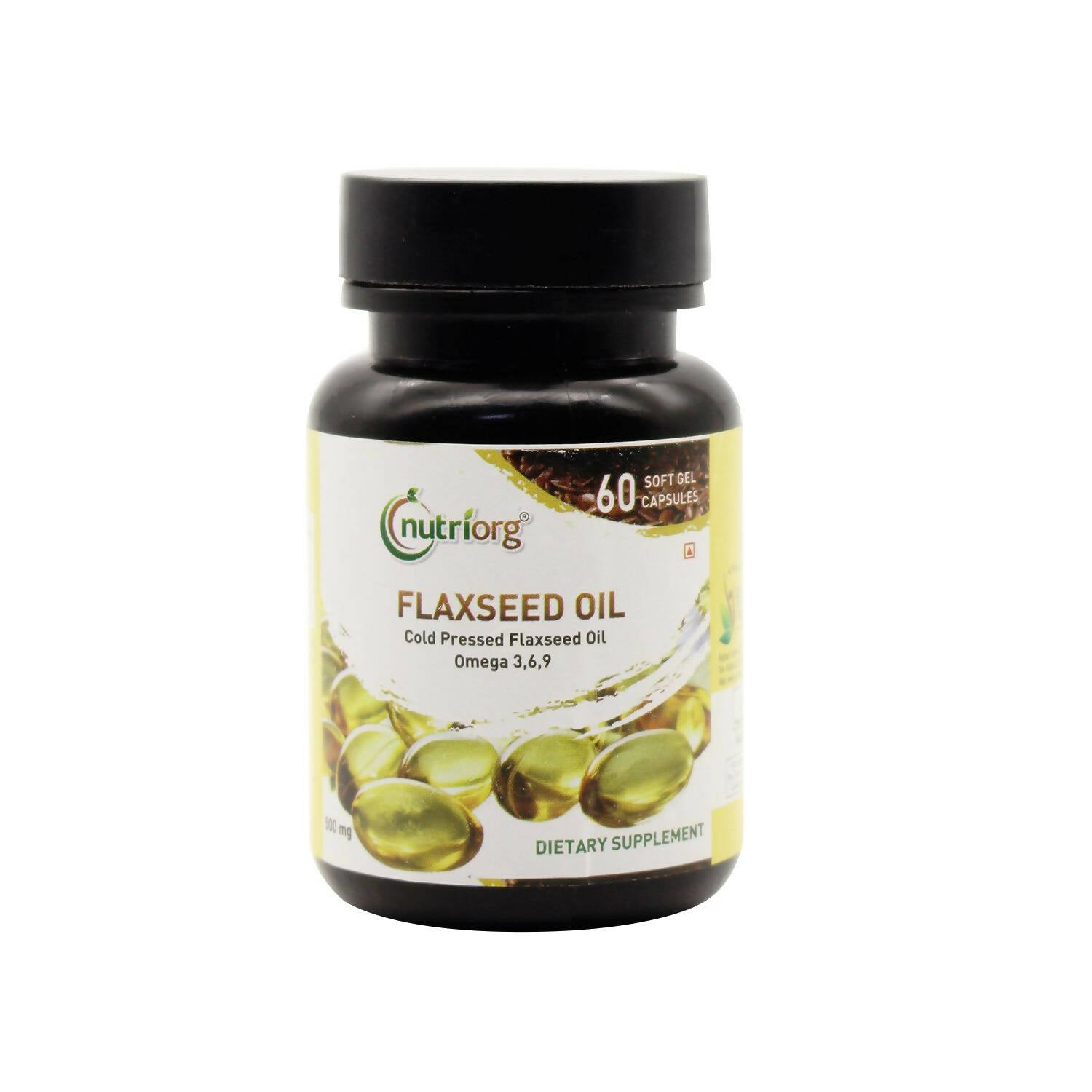 Nutriorg Flaxseed Oil Soft Gel Capsules - Distacart