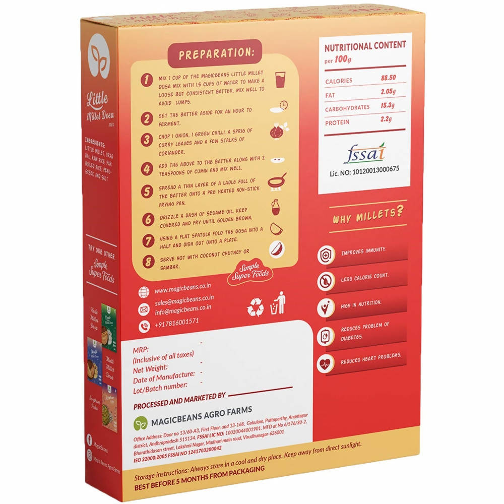 Magicbeans Little Millet Dosa Mix