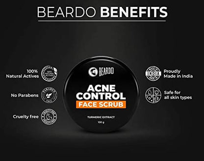 Beardo Acne Control Face Scrub - Distacart
