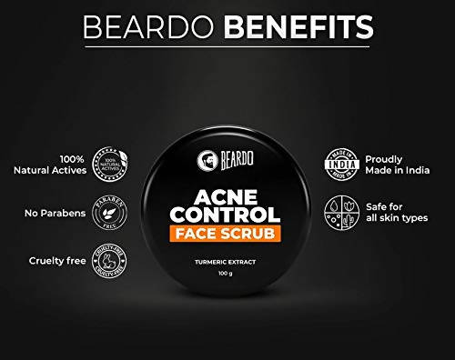 Beardo Acne Control Face Scrub - Distacart