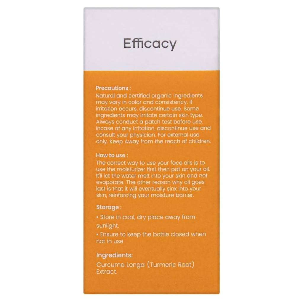 Earth Rhythm Turmeric Facial Oil - Distacart