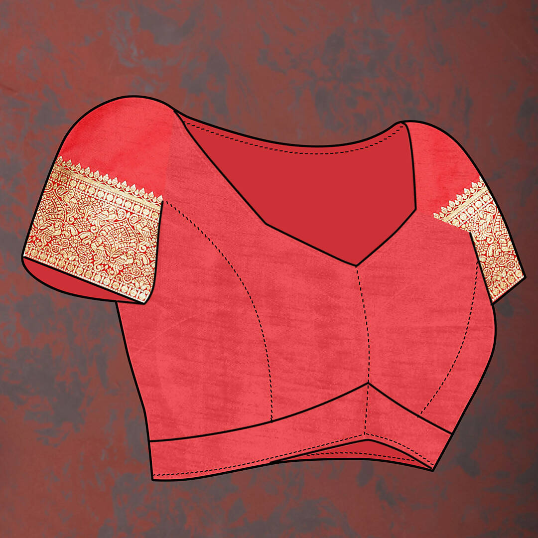 Lorenvalley Fashion Red Soft Silk Woven Design Gold Zari Weaving Saree - Distacart