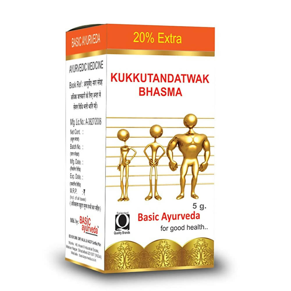 Basic Ayurveda Kukkutandatwak Bhasma - Distacart