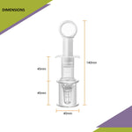 Thumbnail for Safe-O-Kid Silicone made BPA free medicine Feeder cum Dropper for Kids- White - Distacart