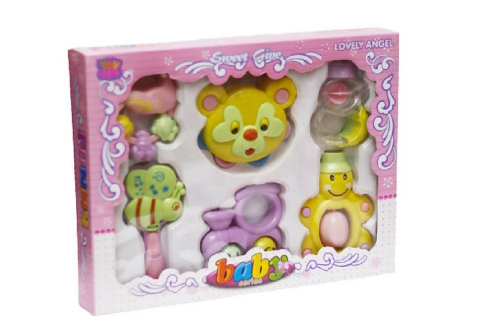 Sardar Ji Ki Dukan Non Toxic Baby Rattle Toy For Infants And Toddlers Kids Early Learning Education (6 Pieces, Multicolour) - Distacart