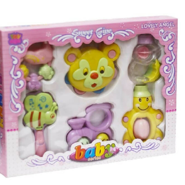 Sardar Ji Ki Dukan Non Toxic Baby Rattle Toy For Infants And Toddlers Kids Early Learning Education (6 Pieces, Multicolour) - Distacart