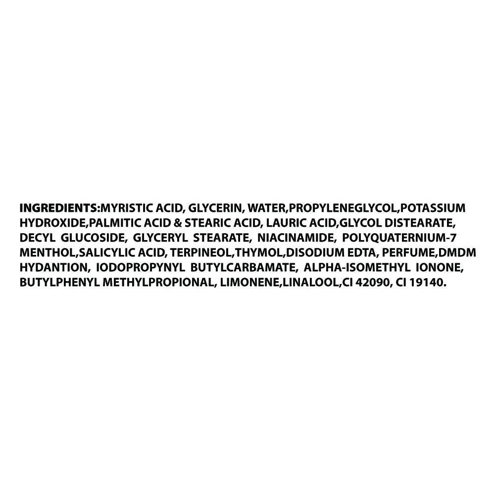 Facewash Ingredients