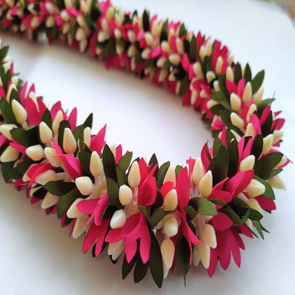 Multicolor Reusable Flower Garland For God Frames