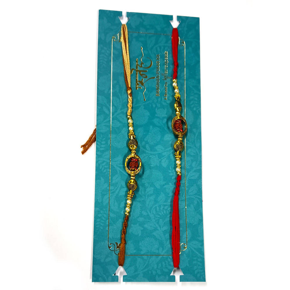 Fancy Rudraksha Rakhi Combo - Distacart