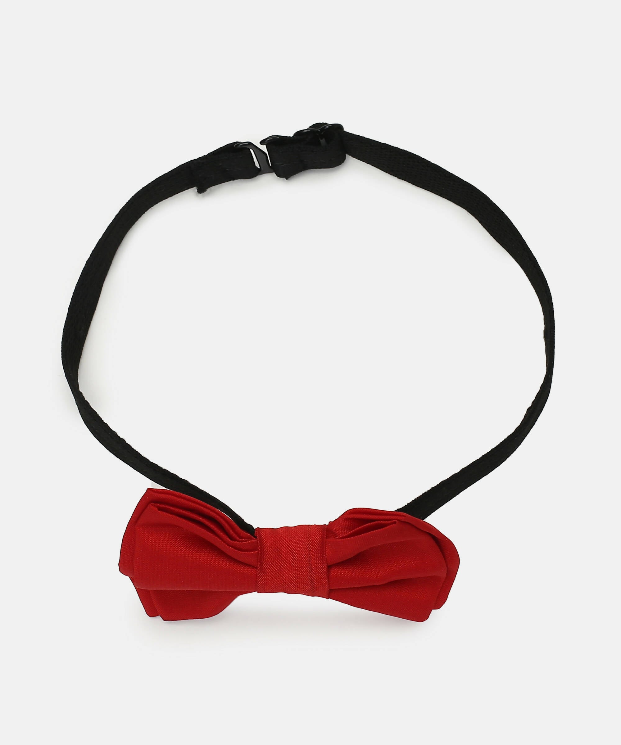 Manet Boys Solid Double Layer Bow - Red - Distacart