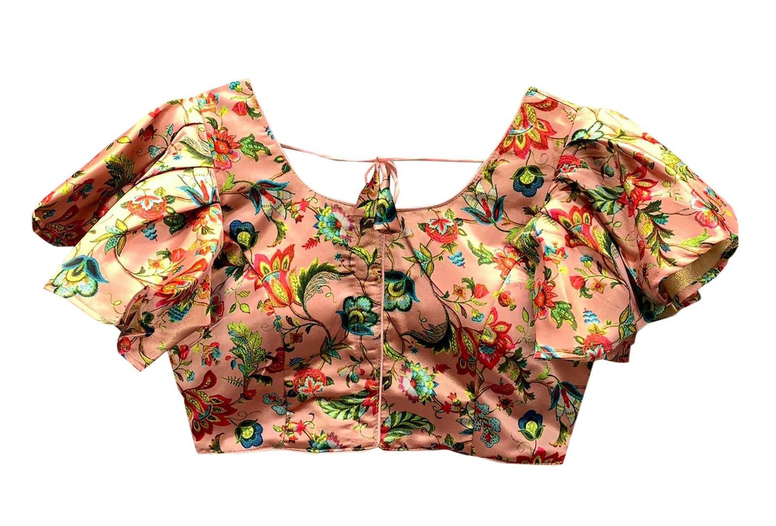 Vamika Peach Mate Digital Print Blouse - Distacart