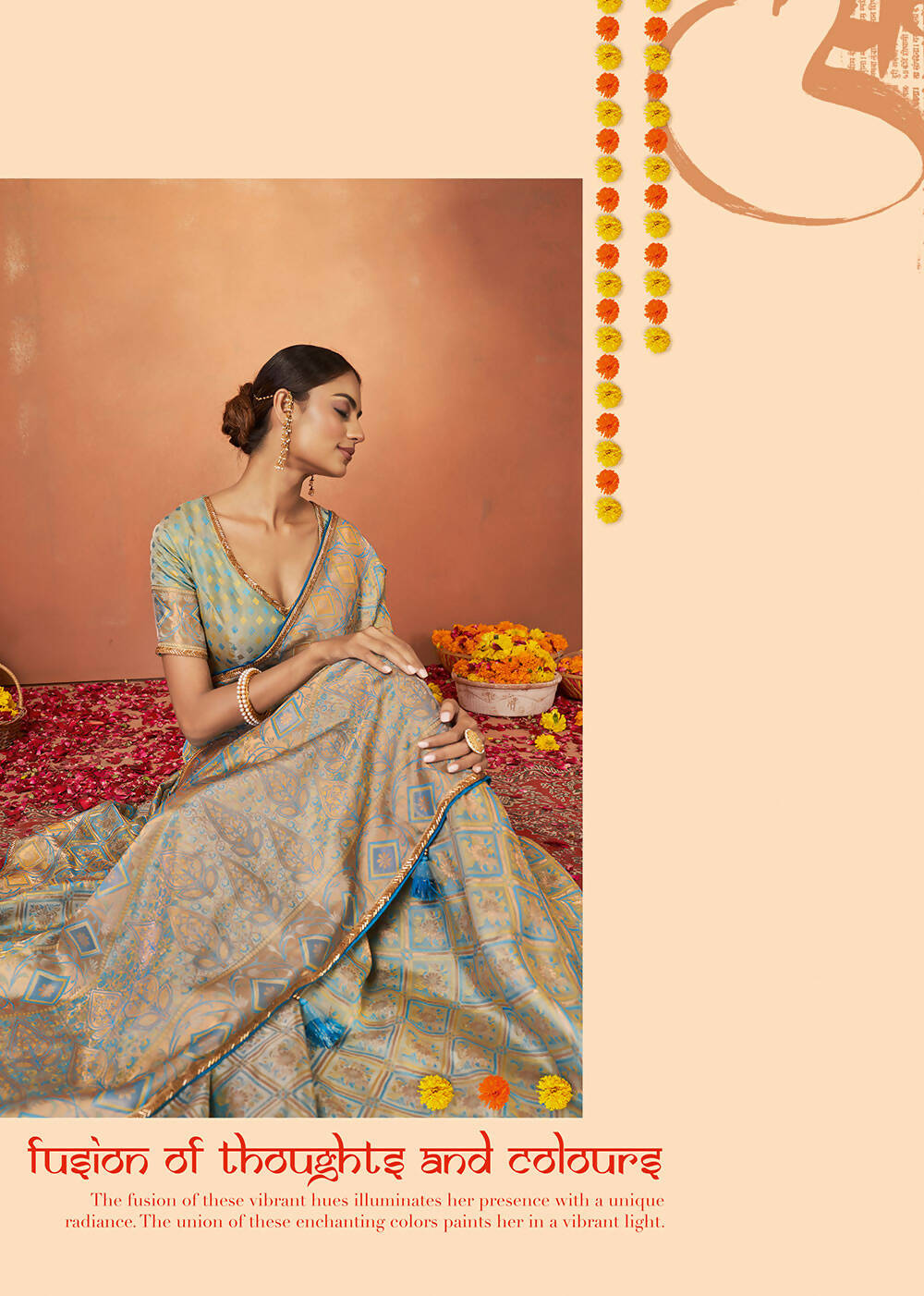 Blue Tusser Satin Silk Woven Design Saree With Unstitched Blouse Piece - Norita Royal Pradha - Distacart