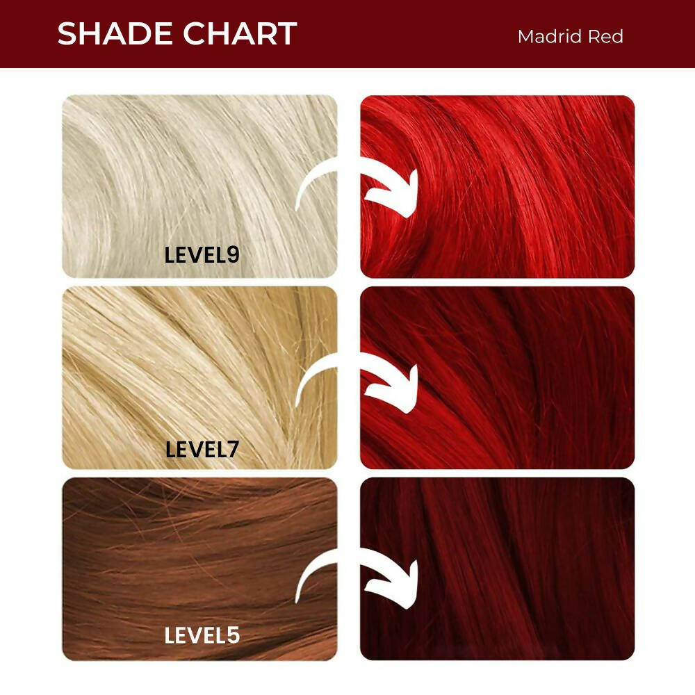 Anveya Semi Permanent Hair Color - Madrid Red - Distacart
