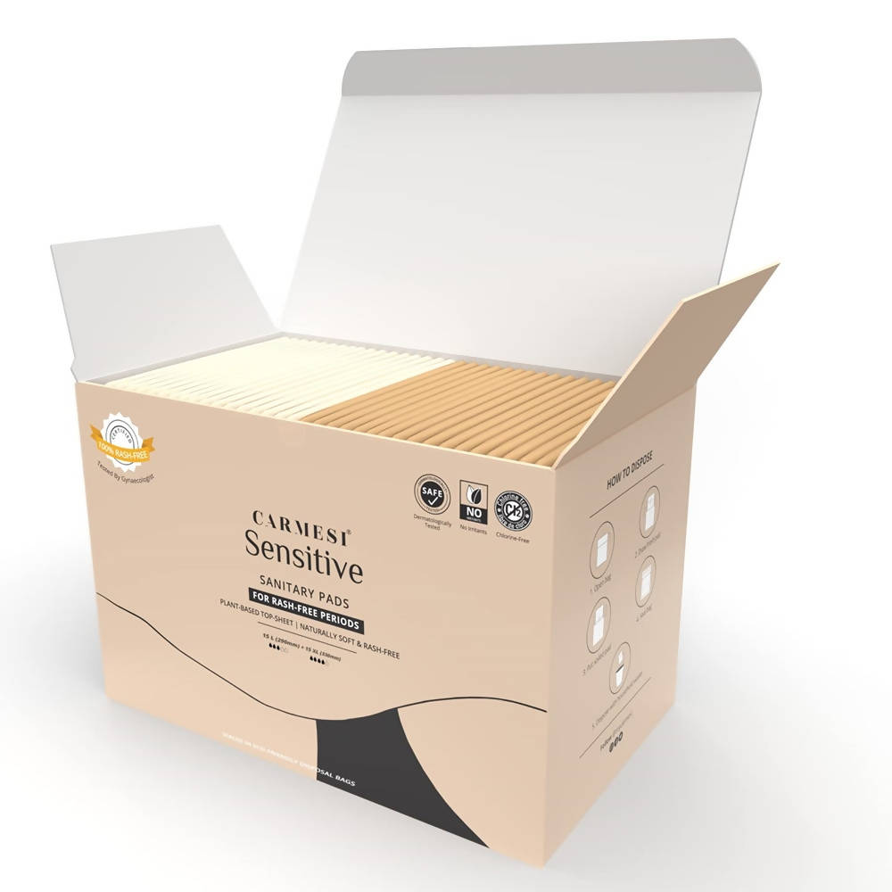 Carmesi Sensitive - Sanitary Pads for Rash-Free Periods - Distacart