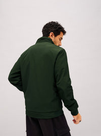 Thumbnail for Lyush Men Olive Full Sleeve Biker Jacket - Distacart